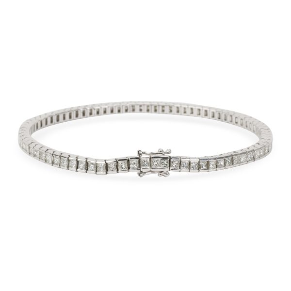 102549 bv 56bfd469 46f7 4c2f bb0a ac0b90c6808d Princess Cut Channel Set Diamond Tennis Bracelet in 18K White Gold 5 CTW