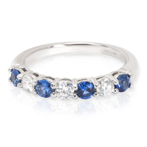 Tiffany Co Embrace Diamond Sapphire Band in Platinum 024 ctw Tiffany Co Embrace Diamond Sapphire Band in Platinum 024 ctw