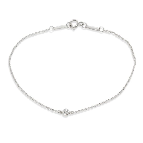 Tiffany Co Diamond by the Yard Bracelet in Sterling Silver 005ct Tiffany Co Diamond by the Yard Bracelet in Sterling Silver 005ct