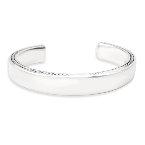 David Yurman Streamline Mens Cable Cuff in Sterling Silver David Yurman Streamline Mens Cable Cuff in Sterling Silver