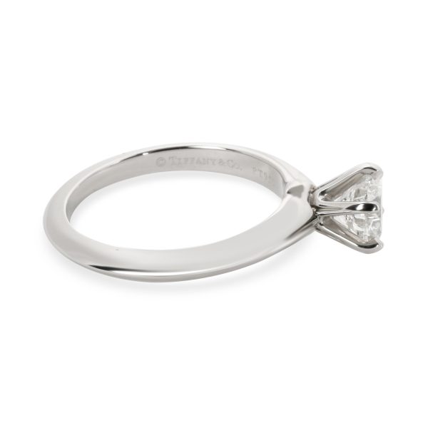 Solitaire Ring Platinum Tiffany Co Diamond Solitaire Engagement Ring in Platinum G VS1 096 CTW