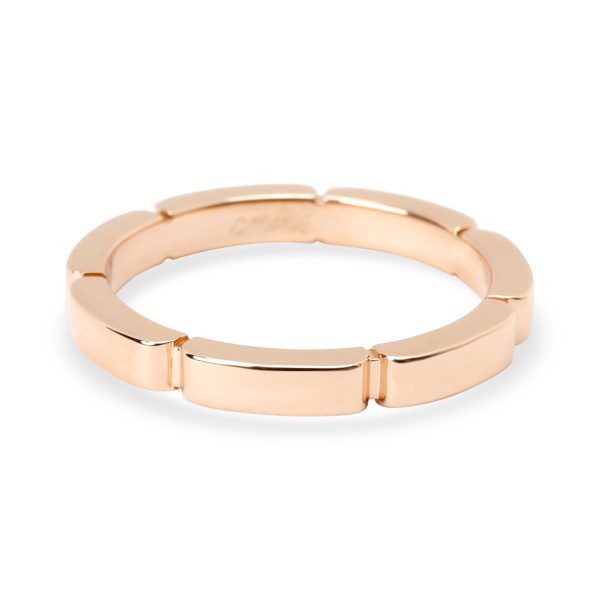 Ring Rose Gold Cartier Maillon Panthere Wedding Band in 18K Rose Gold Size 52