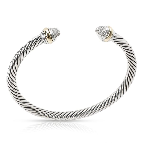 102678 pv 3914878b 5ba0 469c 85aa c95da3c31e6a David Yurman Cable Diamond Cuff in 14K White Gold Sterling Silver