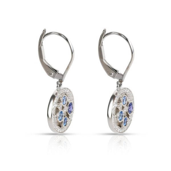 102692 sv 9f89c0f9 4b49 41b8 bff3 7b16e85d93a6 Tiffany Co Cobblestone Diamond Blue Sapphire Earrings in Platinum