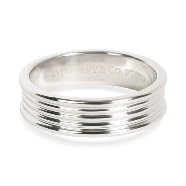 Tiffany Co Ridged Wedding Band in Platinum 5 mm Tiffany Co Ridged Wedding Band in Platinum 5 mm