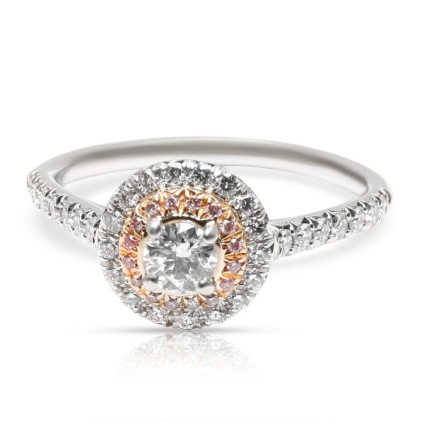 Tiffany Co Soleste Engagement Ring in Platinum 18K Gold Tiffany Co Soleste Engagement Ring in Platinum 18K Gold