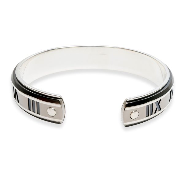 102744 bv Tiffany Co Atlas Mens Cuff in Sterling SilverTitanium