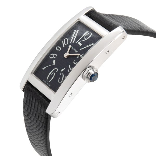 102756 lv Cartier Tank Americaine 1713 Womens Watch in 18kt White Gold