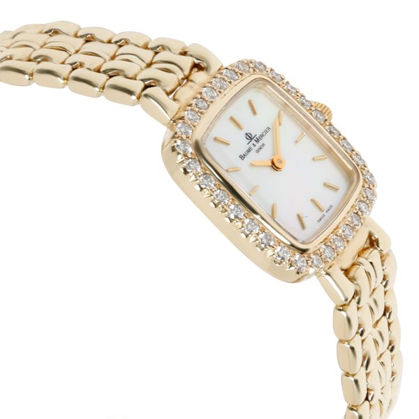 102757 rv Baume Mercier Classique 7640 DBT Womens Watch in 14kt Yellow Gold