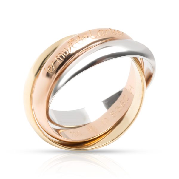 Cartier Cartier Trinity Ring in Yellow White Rose Gold Size 53