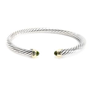 David Yurman Peridot Cable Bracelet in 14K Gold Sterling Silver Louis Vuitton Porto Cult Lock Me Card Case