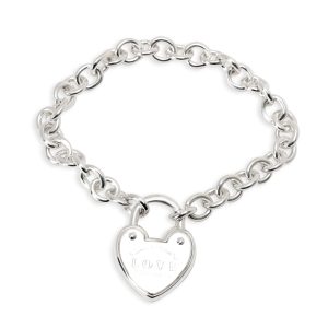 Tiffany Co Return to Tiffany Love Lock Bracelet in Sterling Silver Chanel On The Road Wild Stitch Coco Mark Tote Bag Caviar Skin Black