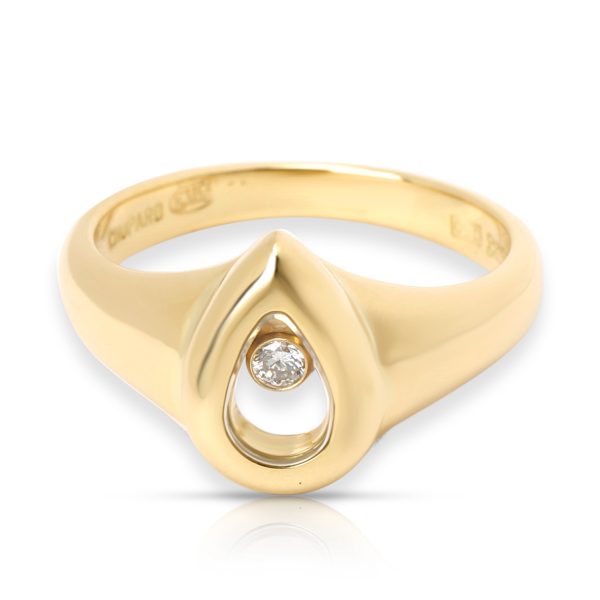 Rings Chopard Happy Pear Diamond Ring in 18K Yellow Gold