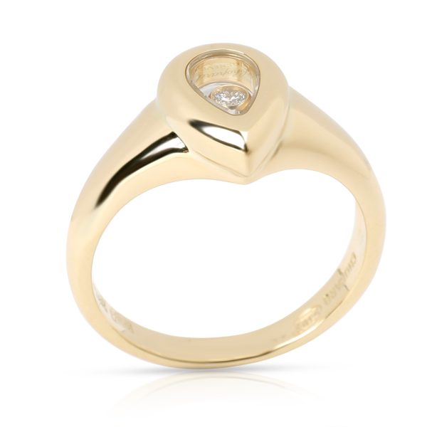 Ring Yellow Gold Chopard Happy Pear Diamond Ring in 18K Yellow Gold