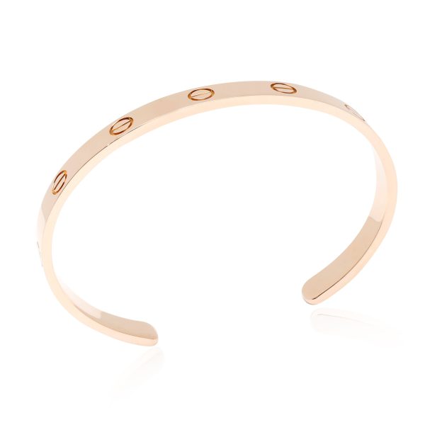 103010 pv e56286a7 117b 4b6a a2ac 252970e116ef Cartier Love Cuff Bracelet in 18K Pink Gold Size 17