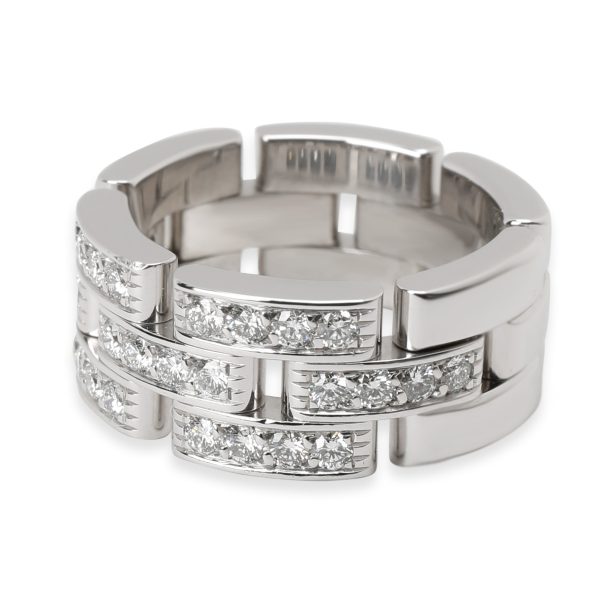 Cartier Cartier Maillon Panthere Half Diamond Pave Ring in 18K White Gold 053 CTW