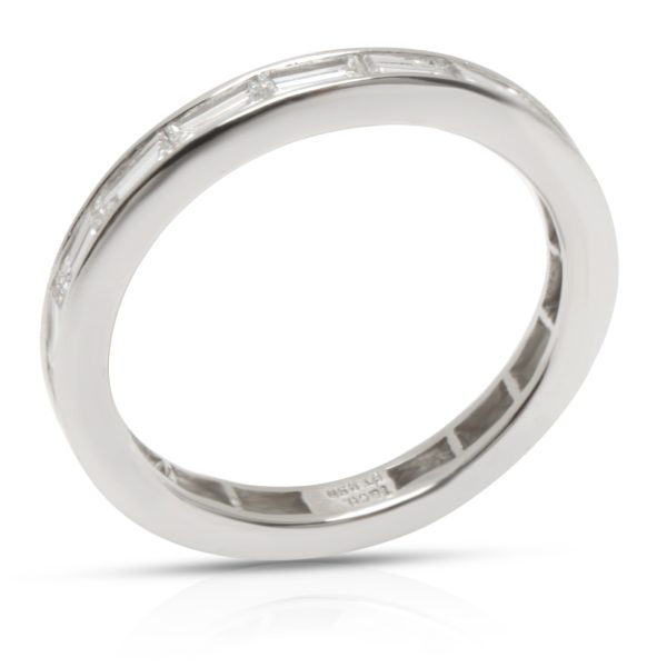 Platinum Wedding Band Tiffany Co Baguette Diamond Eternity Wedding Ring in Platinum 110 CTW