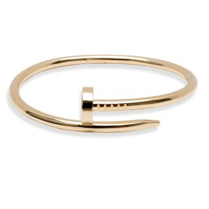 Cartier Juste un Clou Bangle in 18K Yellow Gold Chanel Tote Bag Black