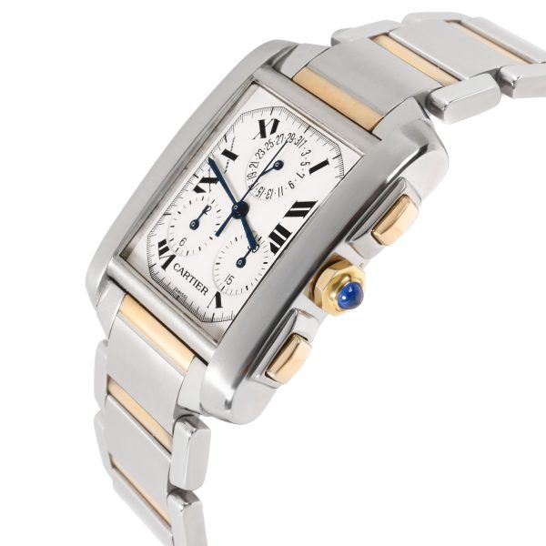 103139 lv Cartier Tank Francaise W51004Q4 Unisex Watch in 18kt Stainless SteelYellow Gold