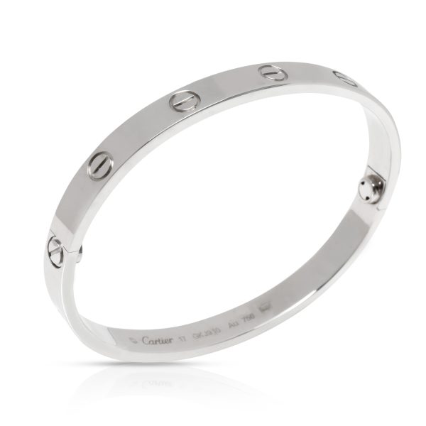 103141 pv Cartier Love Bracelet in 18K White Gold Size 17