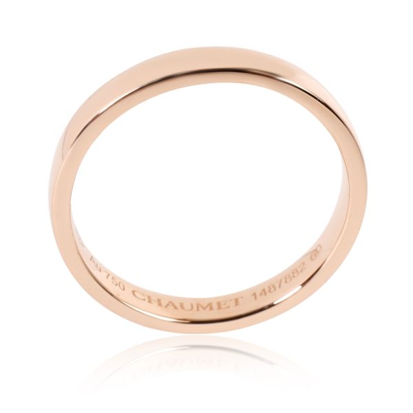 Wedding Ring or Band Rose Gold Les Eternelles de Chaumet Rubans Mens wedding band in 18KT Rose Gold 001 ctw