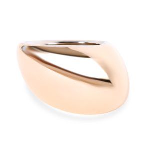 Vhernier Pirouette Dome Ring in 18KT Rose Gold Louis Vuitton Fold Me Monogram Tanned Leather Pouch Shoulder Bag Brown