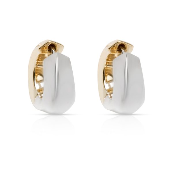 Pomellato Huggie Earring in 18KT 2 Tone Gold Pomellato Huggie Earring in 18KT 2 Tone Gold