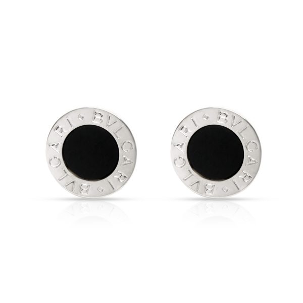 Bulgari BVLGARI Onyx Stud Earrings in 18K White Gold Bulgari BVLGARI Onyx Stud Earrings in 18K White Gold