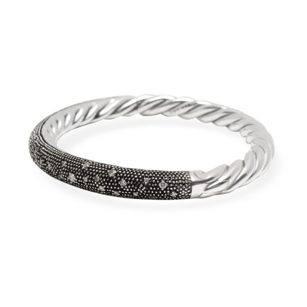 103228 sv 07aa6238 cefb 430e b193 9fb8d8ba04f7 David Yurman Midnight Melange Diamond Braclet in Sterling Silver 054 CTW