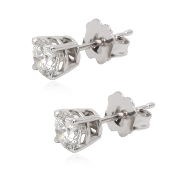 103315 sv 4d72189c b8a1 494c 9af3 460704494bbf GIA Certified Diamond Stud Earrings in 14K White Gold F SI2 1 ctw