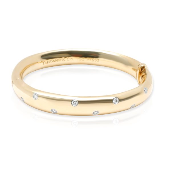 Tiffany Co Etiole Diamond Bangle in 18K Yellow GoldPlatinum 043 CTW Tiffany Co Etiole Diamond Bangle in 18K Yellow GoldPlatinum 043 CTW