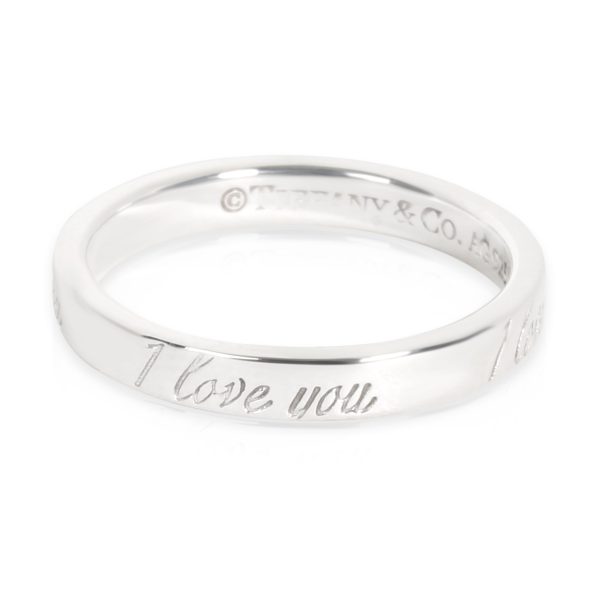 Tiffany Co I love You Band in Sterling Silver Tiffany Co I love You Band in Sterling Silver