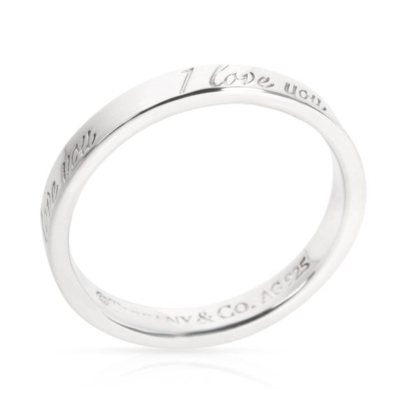 103436 pv 8bc106d9 9854 48b5 a6e3 f747609eac04 Tiffany Co I love You Band in Sterling Silver