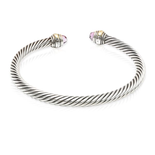 103483 bv 00e5b277 88fe 41d4 afb4 68a3074d950f David Yurman Cable Collectibles Amethyst Cuff in 14K GoldSterling Silver