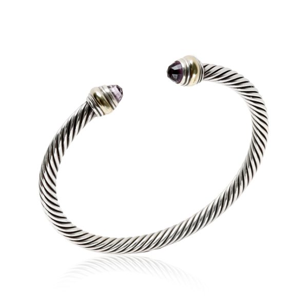 103483 pv 710c5799 0b2d 4170 a47a c55adaa7ac4c David Yurman Cable Collectibles Amethyst Cuff in 14K GoldSterling Silver