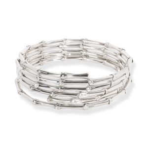 John Hardy Bamboo 5 Coil Bracelet in Sterling Silver Cart