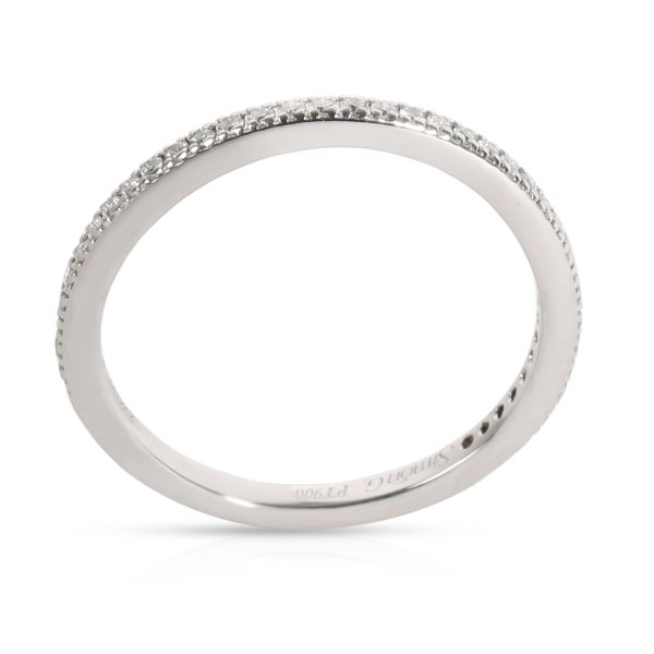 Rings Simon G Round Cut Diamond Wedding Band in Platinum 018 CTW