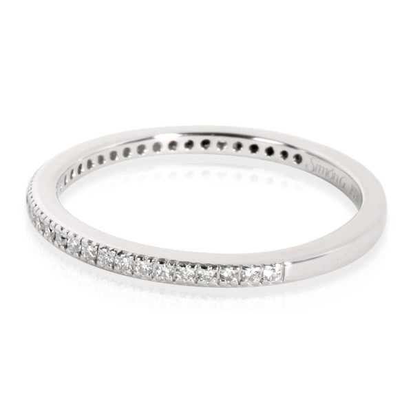 Wedding Band Platinum Simon G Round Cut Diamond Wedding Band in Platinum 018 CTW