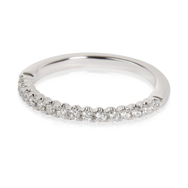 myGemma Round Cut Diamond Wedding Band in 14K White Gold 016 CTW