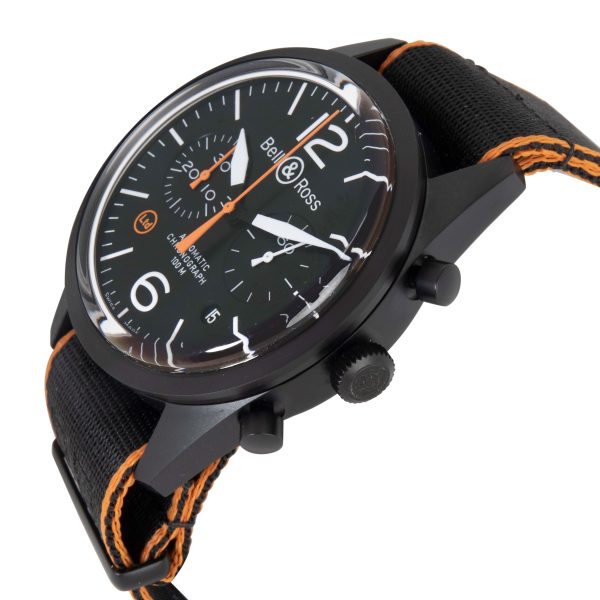 103541 lv Bell Ross Carbon Orange BRV126 O CA Mens Watch in PVD