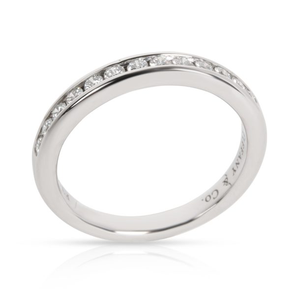 103581 pv Tiffany Co Half Eternity Channel Set Diamond Wedding Band Platinum 024 Ctw