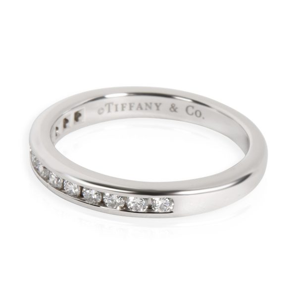 Platinum 024 Ctw Tiffany Co Half Eternity Channel Set Diamond Wedding Band Platinum 024 Ctw