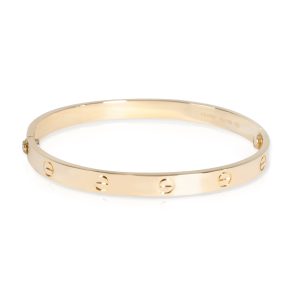 Cartier Love Bracelet in 18KT Yellow Gold Size 19 GUCCI Logo Plate Gathered Shoulder Bag Black