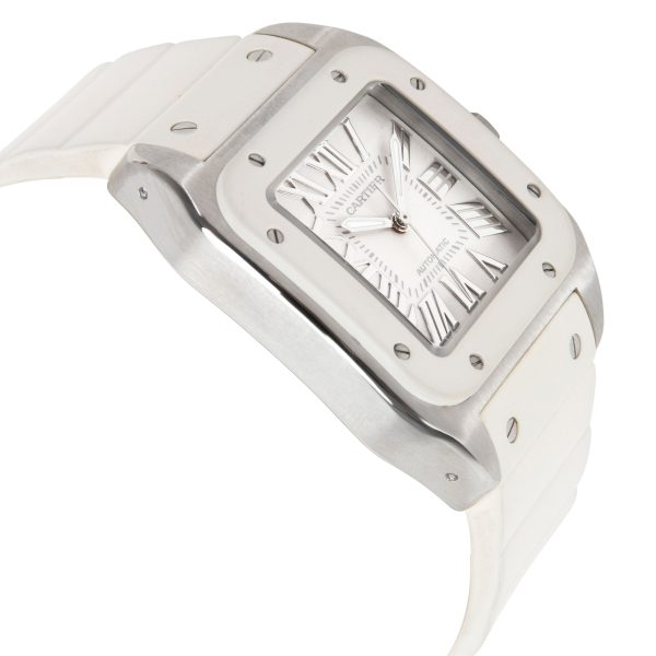 103750 rv 1279fe07 ebda 401b ae10 68d85b1a057b Cartier Santos 100 W20122U2 Unisex Watch in Stainless Steel