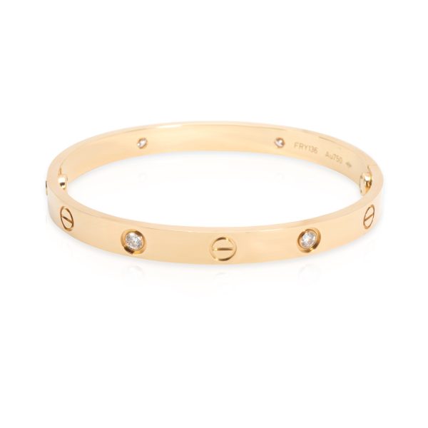 103771 bv Cartier Love Diamond Bangle in 18K Yellow Gold 040 CTW