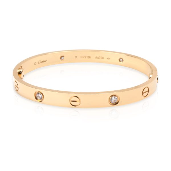 Cartier Love Diamond Bangle in 18K Yellow Gold 040 CTW Cartier Love Diamond Bangle in 18K Yellow Gold 040 CTW