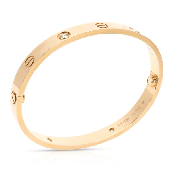 103771 pv Cartier Love Diamond Bangle in 18K Yellow Gold 040 CTW