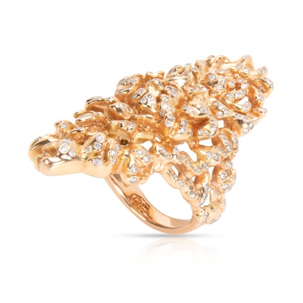 103828 pv 723695a3 d5c3 4608 a875 02cc0653e0c0 Vintage Repossi Nérée Cocktail Diamond Ring in 18K Rose Gold 175 CTW