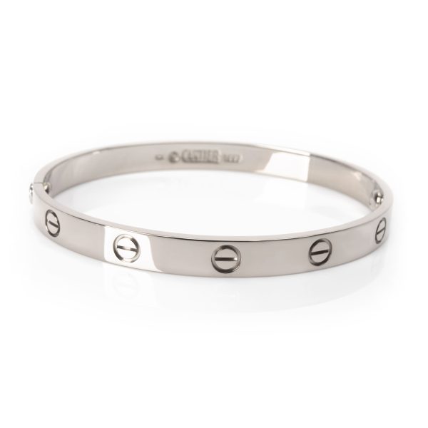 Cartier Love Bangle in 18K White Gold size 18 Cartier Love Bangle in 18K White Gold size 18