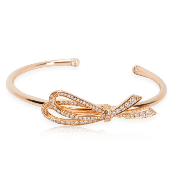 Tiffany Co Bow Diamond Bracelet in 18K Rose Gold 089 ctw Tiffany Co Bow Diamond Bracelet in 18K Rose Gold 089 ctw